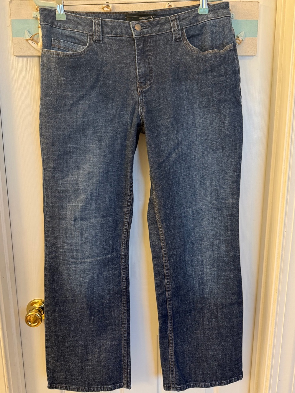 Venezia Sportswear Tummy Control Boot Cut Blue Jeans Sz 16